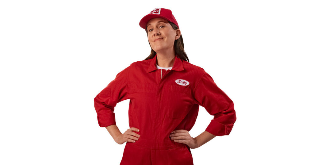 Ruby, a friendly, approachable character who embodies the trusted and optimistic spirit of Cenex