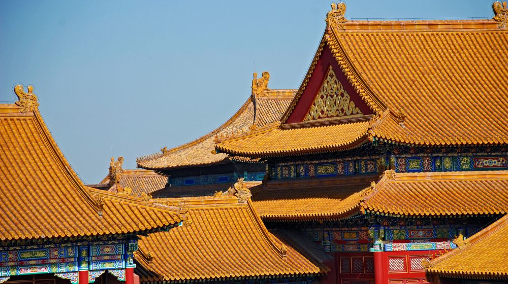 Buildings in China. 