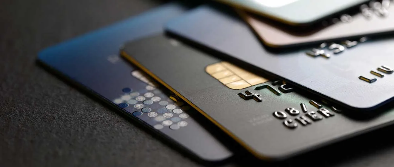stack of credit cards