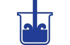 Liquid pouring into beaker icon