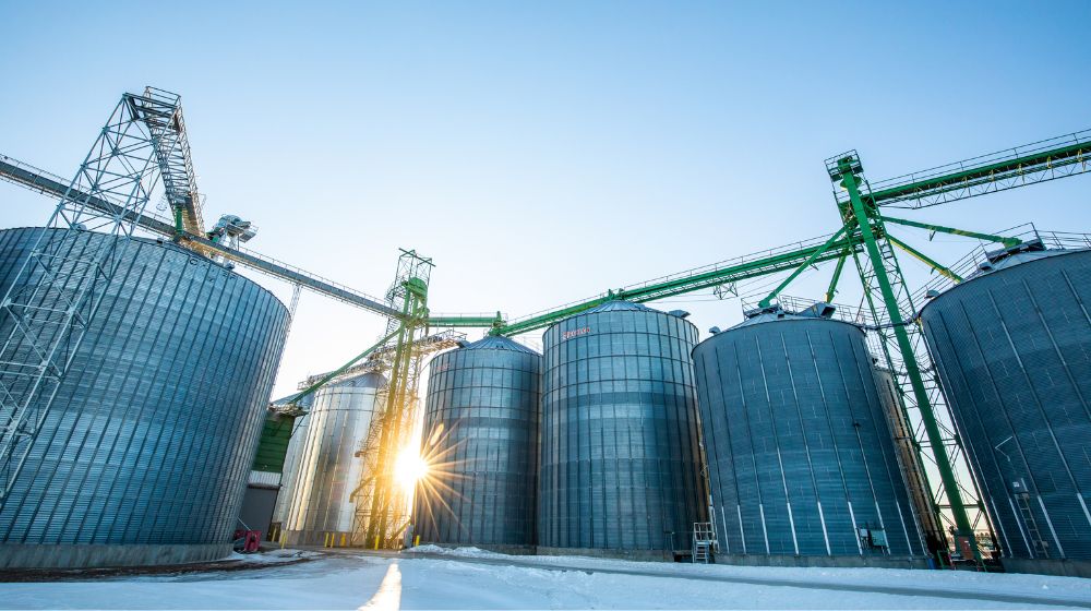 Grain bins