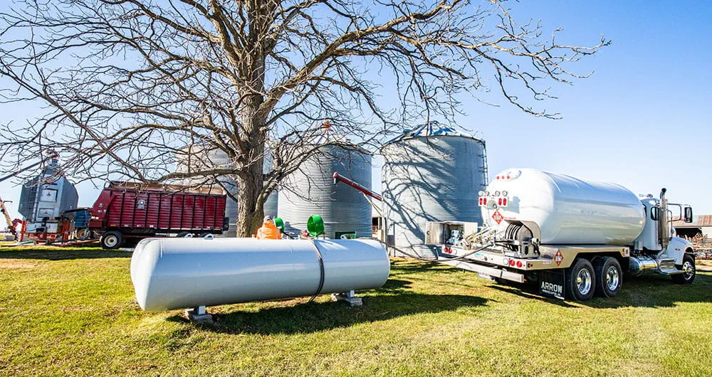 Refilling a residential propane tank