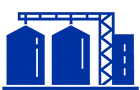 Grain bins icon