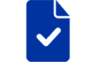 Document icon with a checkmark in it.