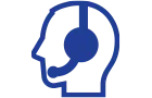 Head wearing headset icon