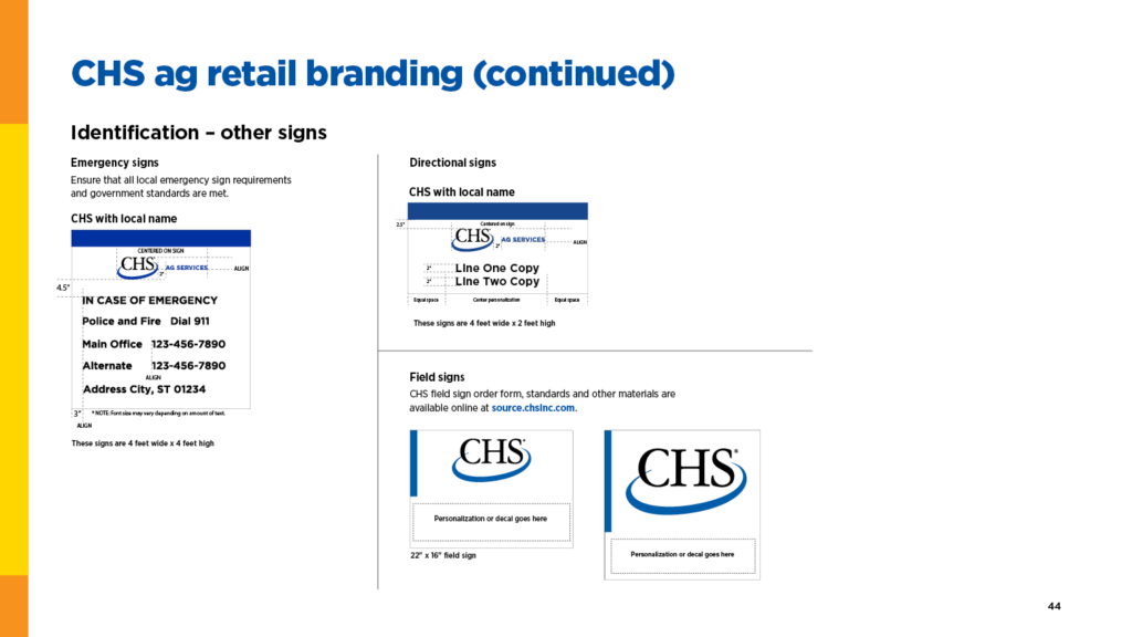 CHS ag retail branding (continued)