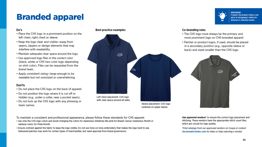 Branded apparel
