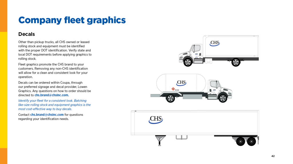 Company fleet graphics