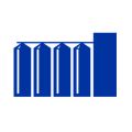 Grain storage bins icon