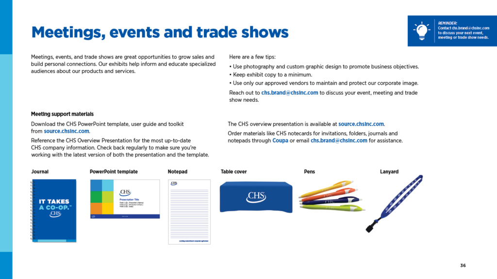 Meetings, events and trade shows