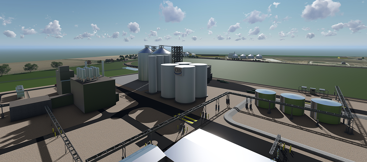 CHS Evansville WI processing facility rendering