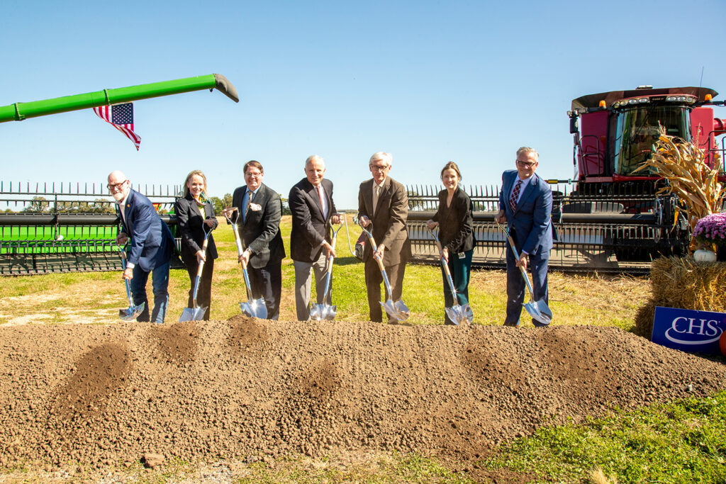 CHS celebrates milestone for planned Evansville soybean processing facility